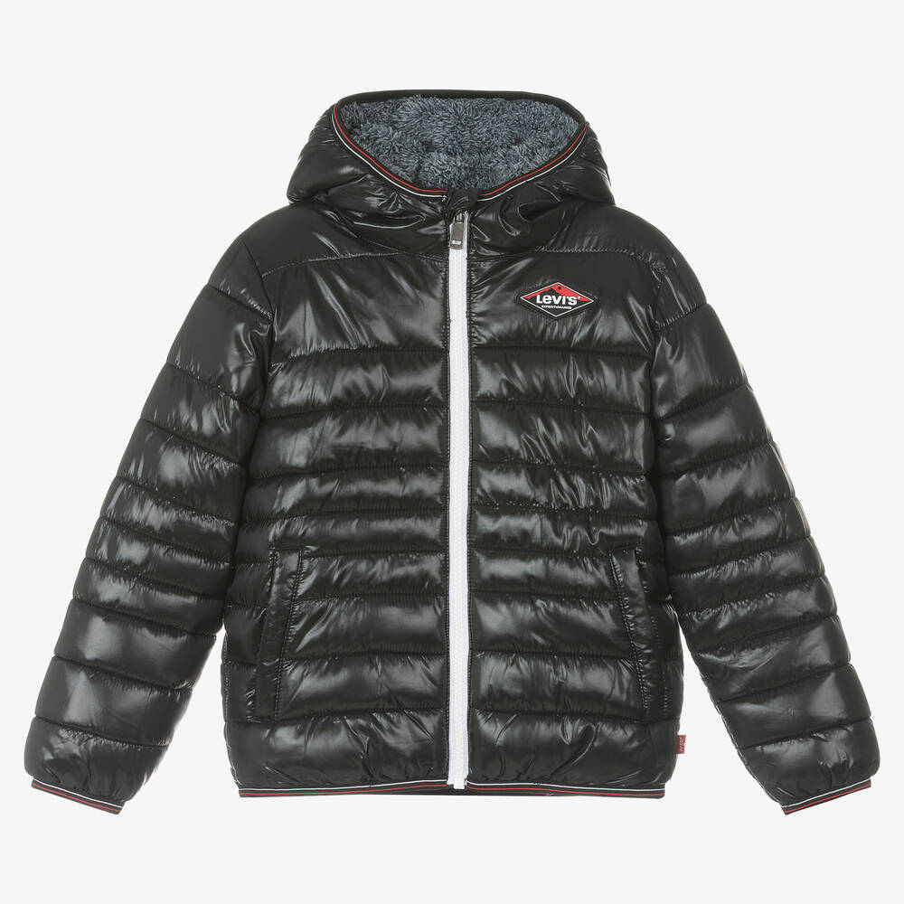 Levi's - Boys Black Puffer Jacket | Childrensalon