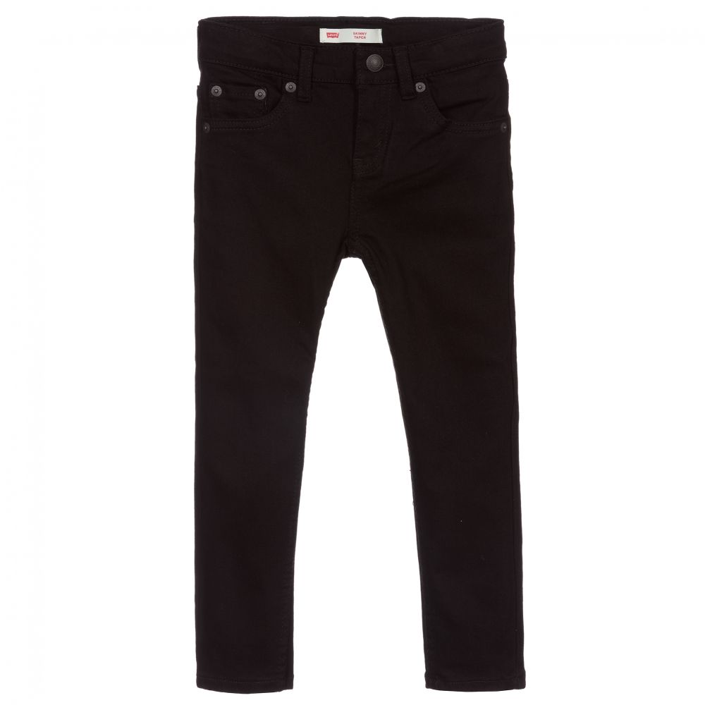 Boys black levi jeans deals