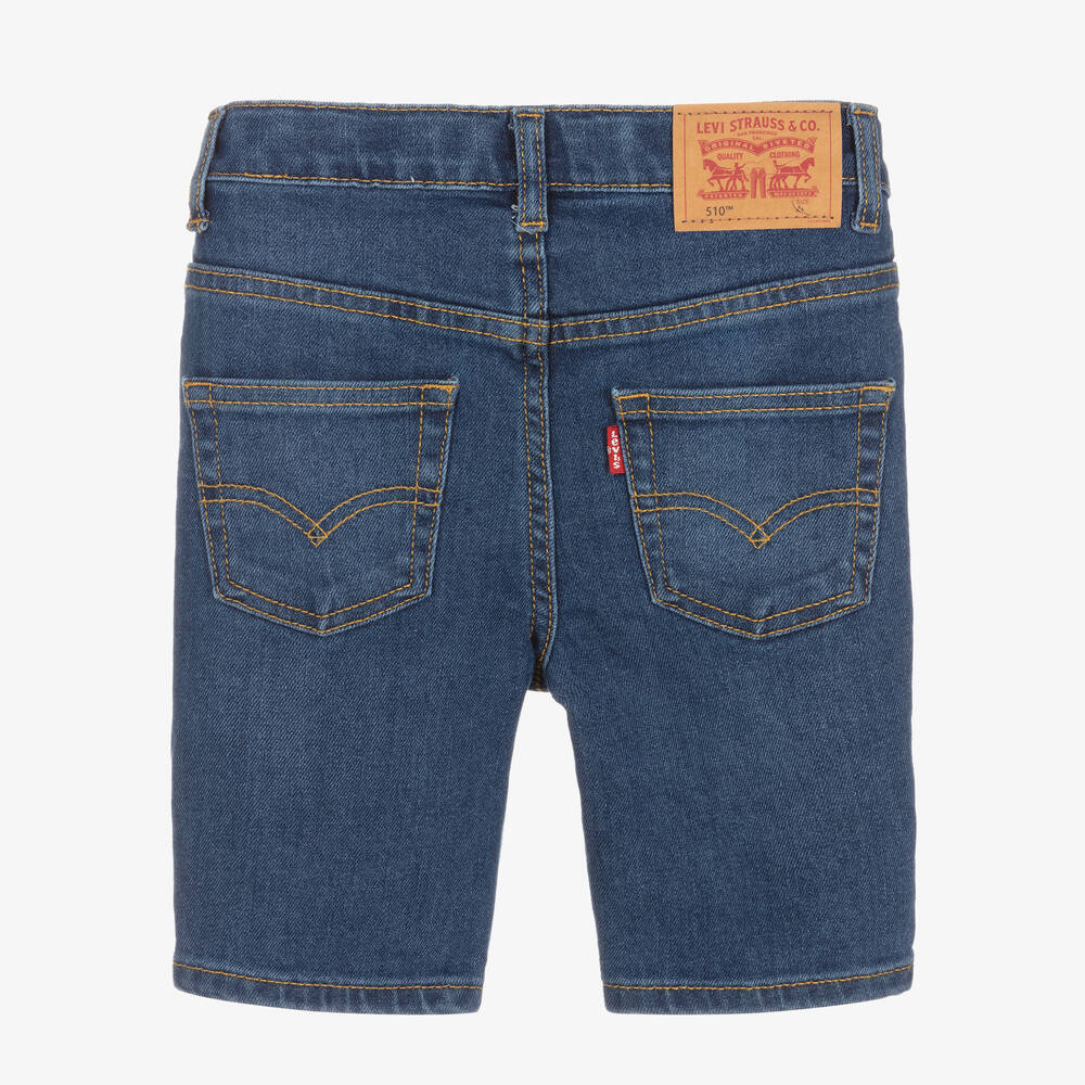 Levi's-Boys Blue 510 Skinny Shorts | Childrensalon Outlet