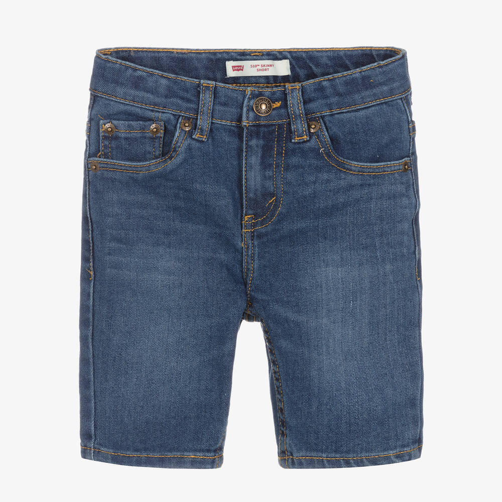 Levi's - Boys Blue 510 Skinny Shorts | Childrensalon