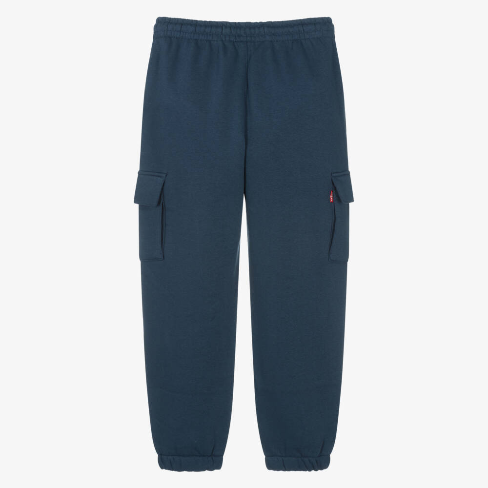 Levi's-Boys Blue Baggy Joggers with Cargo Pockets | Childrensalon Outlet
