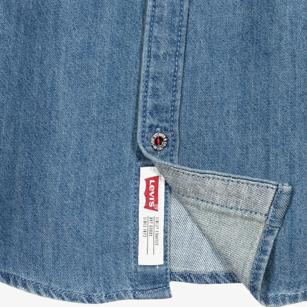 Levi's-قميص دنيم كلاسيكي أزرق للأولاد | Childrensalon Outlet