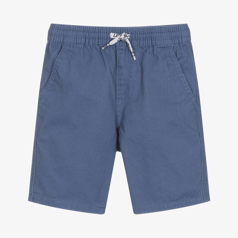 Levi's - Boys Blue Cotton Shorts | Childrensalon