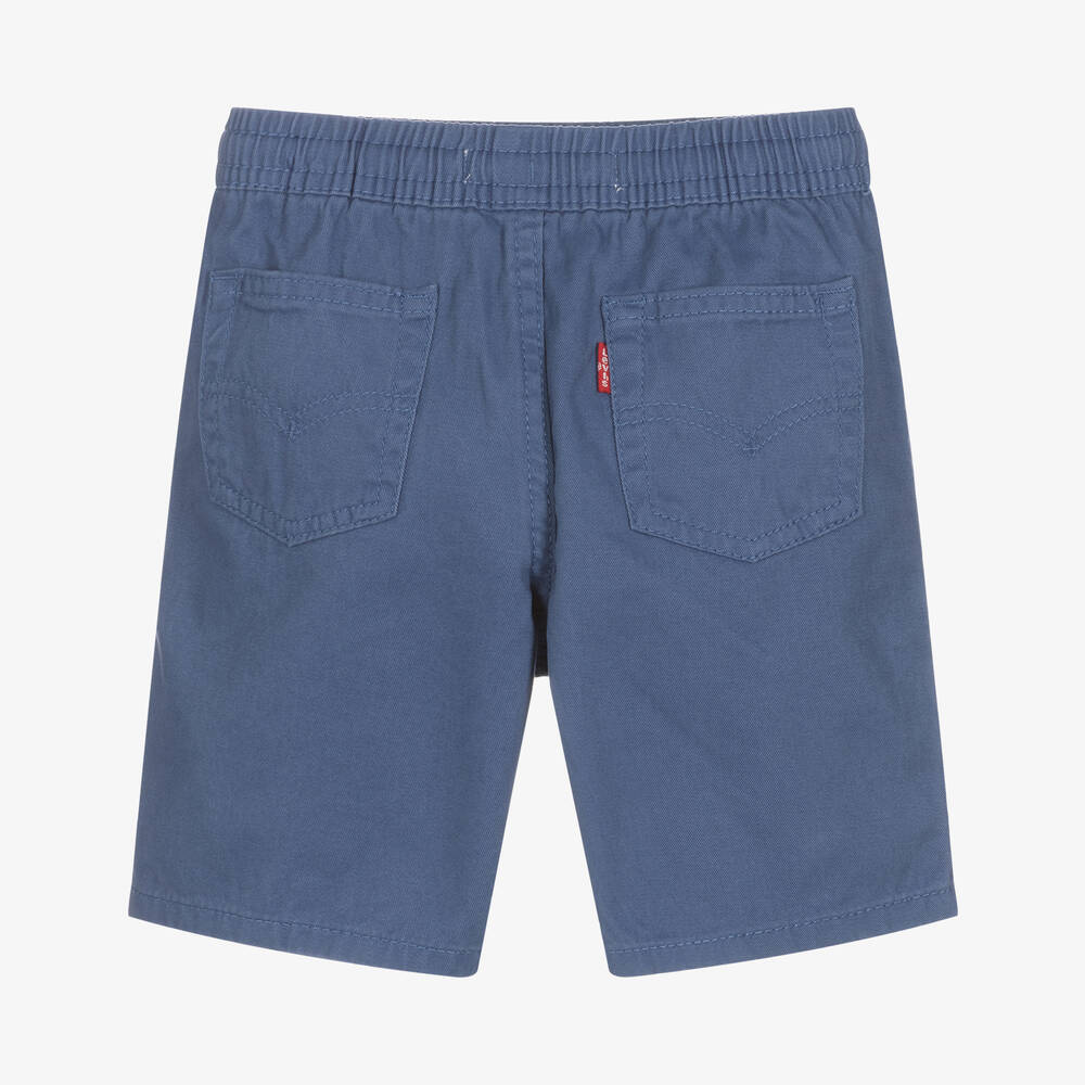 Levi's-Boys Blue Cotton Shorts | Childrensalon Outlet