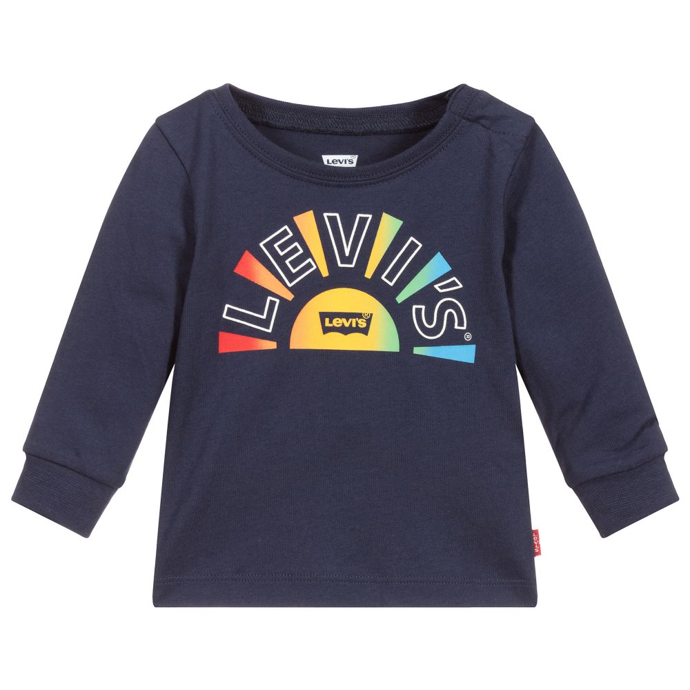 Levi's - Boys Blue Cotton T-Shirt | Childrensalon