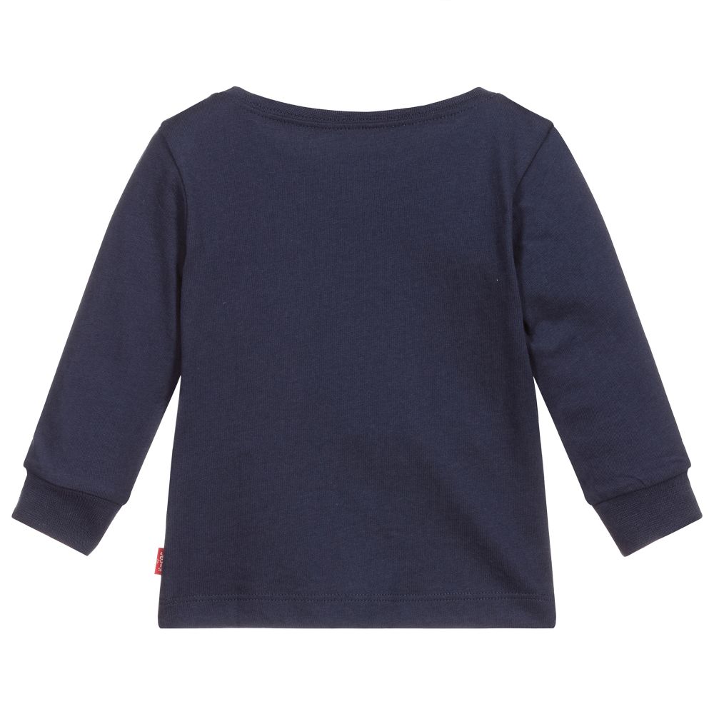 Levi's-Boys Blue Cotton T-Shirt | Childrensalon Outlet