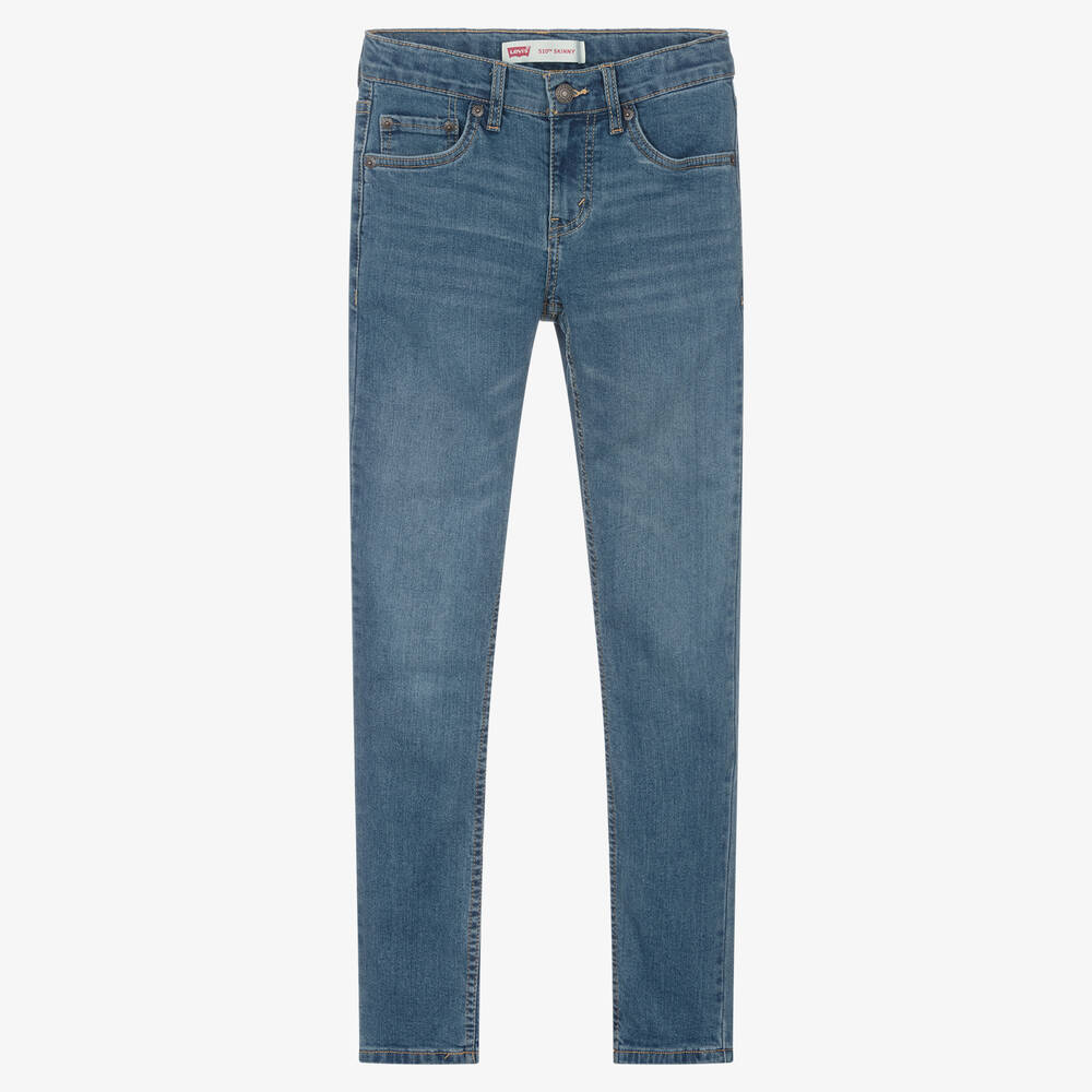 Levi s Boys Blue Cozy 510 Skinny Jeans Childrensalon Outlet