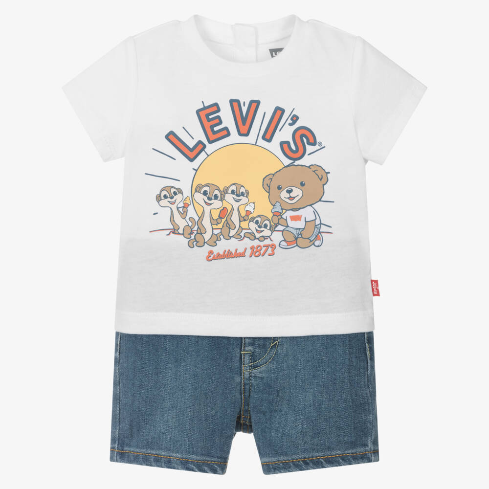 Levi's-طقم مغامرات جينز أزرق للأولاد | Childrensalon Outlet