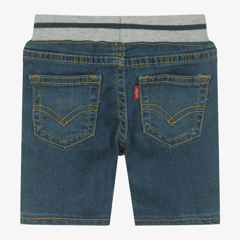 Levi's-Boys Blue Denim Pull-On Shorts | Childrensalon Outlet