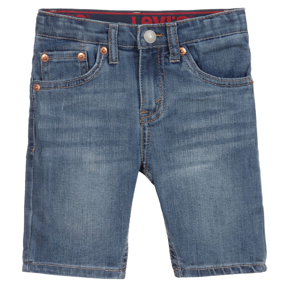 Levi's - Boys Blue Denim Shorts | Childrensalon Outlet