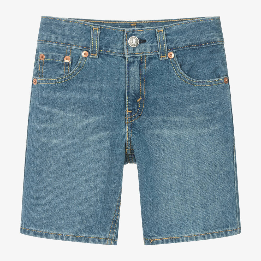 Mens levi blue jean shorts best sale