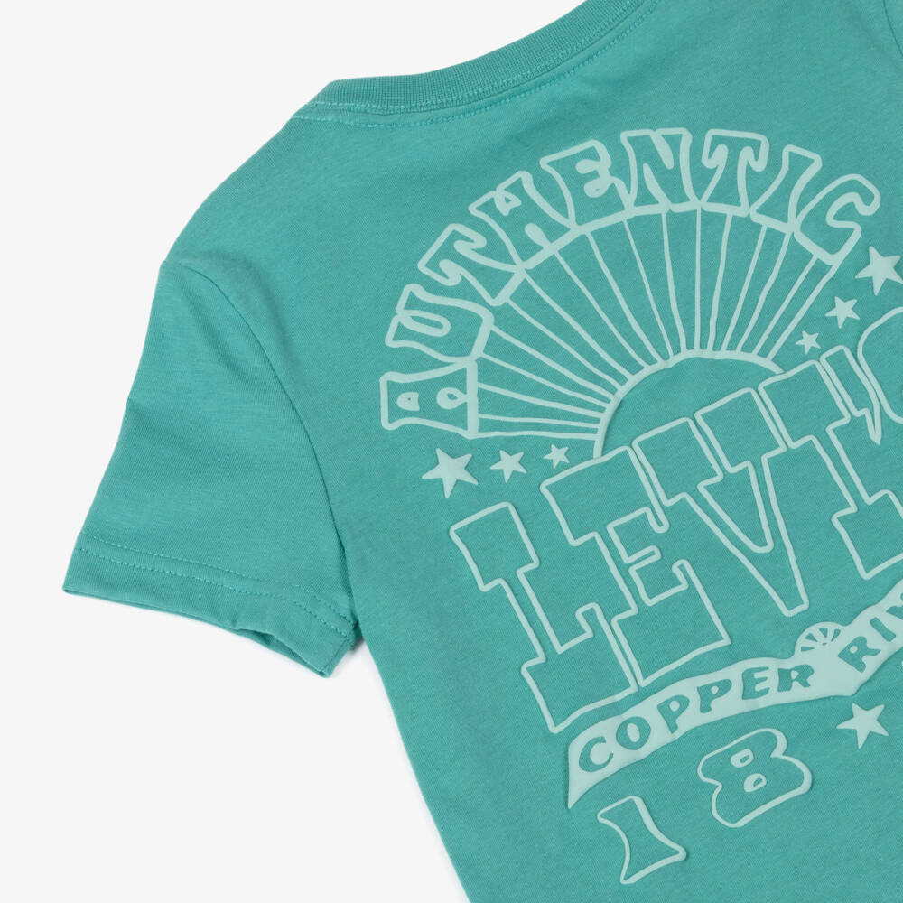 Levi's-Boys Blue Logo Tee with Soft Touch | Childrensalon Outlet