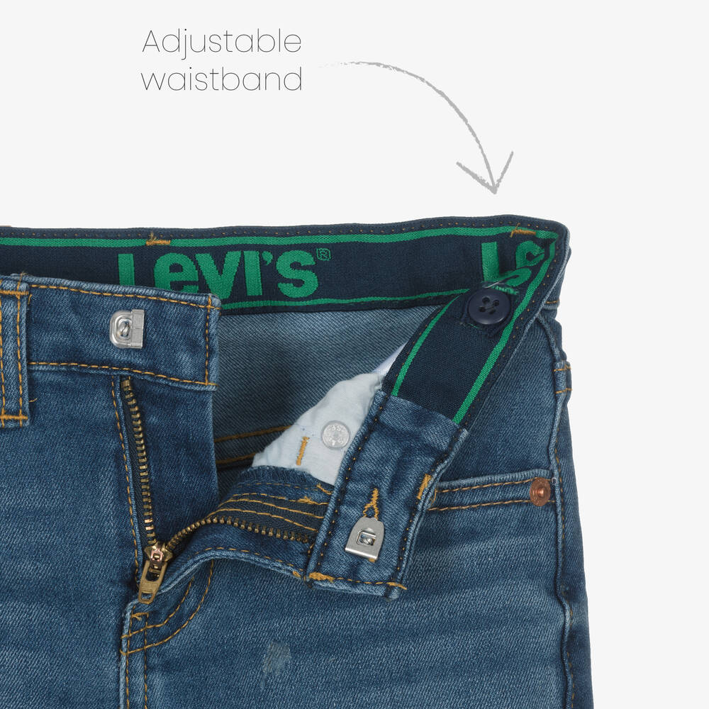 Levi's-Boys Blue Slim Fit Denim Shorts | Childrensalon Outlet