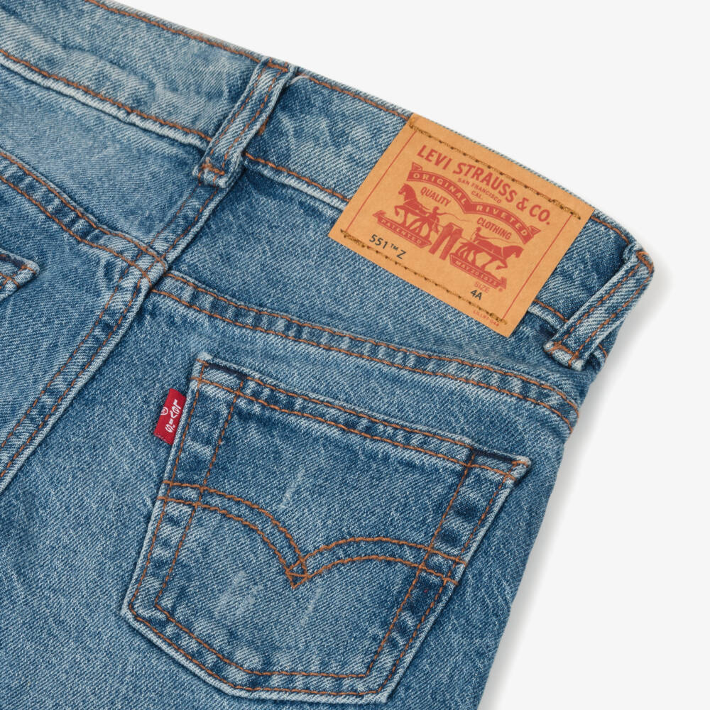Levi's-Boys Blue Straight Leg Denim | Childrensalon Outlet