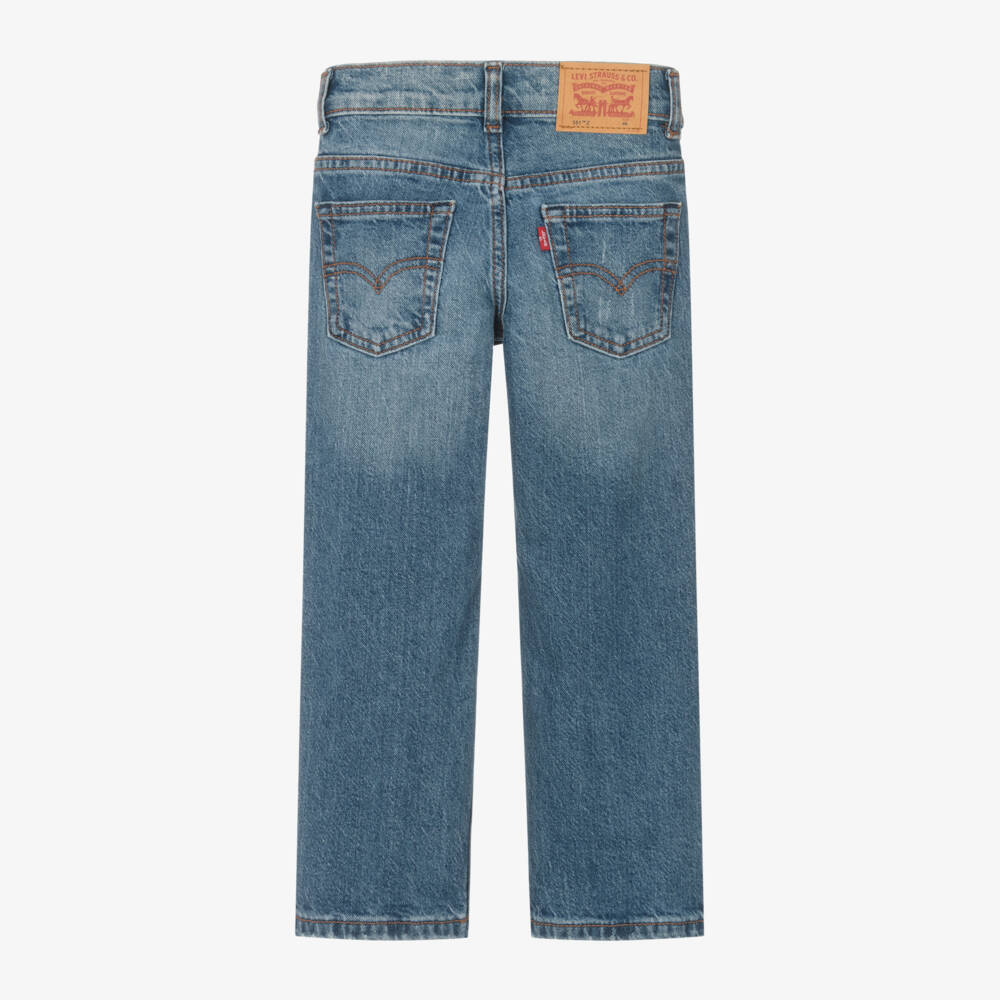 Levi's-Boys Blue Straight Leg Denim | Childrensalon Outlet