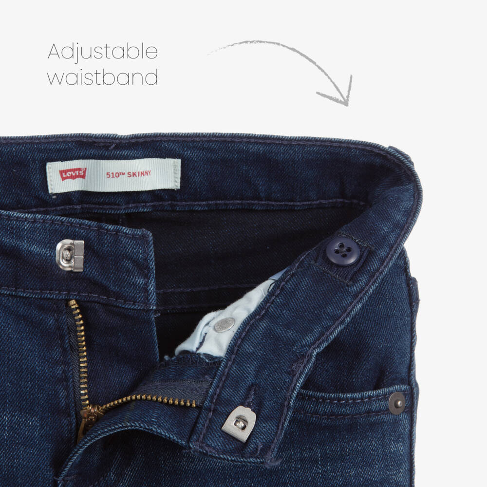 Levi's-Boys Blue Stretch Skinny Jeans | Childrensalon Outlet