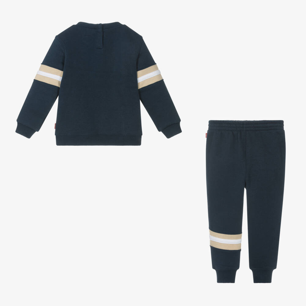 Levi's-Boys Blue Varsity Logo Tracksuit | Childrensalon Outlet