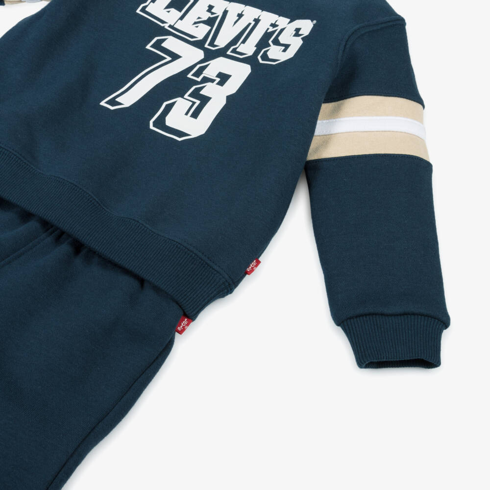 Levi's-Boys Blue Varsity Logo Tracksuit | Childrensalon Outlet
