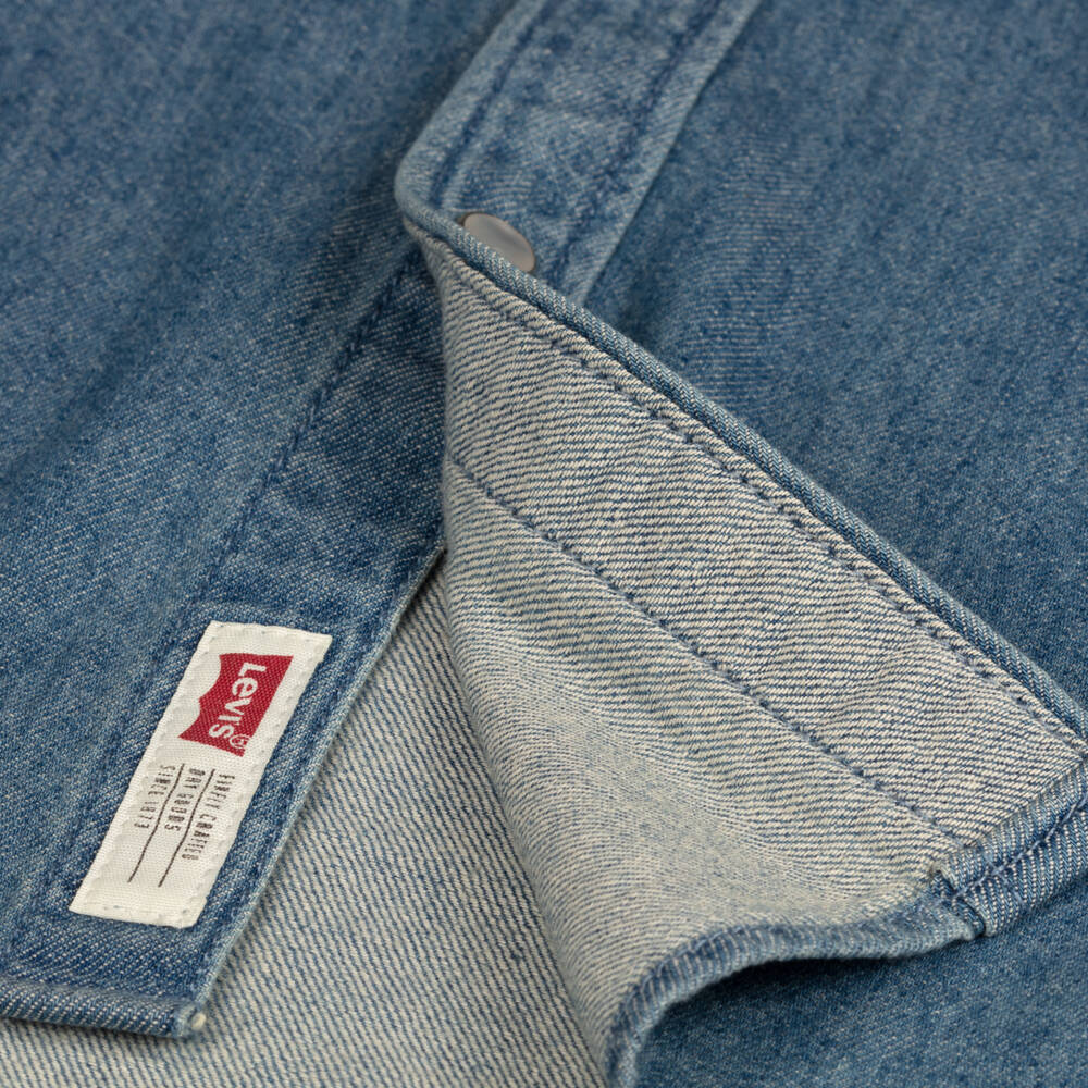 Levi's-Boys Classic Blue Denim Shirt | Childrensalon Outlet