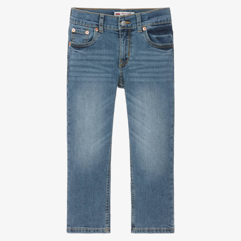 Levi's-Boys Classic Blue Straight Denim Pants | Childrensalon Outlet