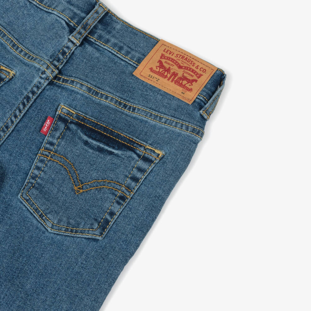 Levi's-Boys Classic Blue Straight Denim Pants | Childrensalon Outlet