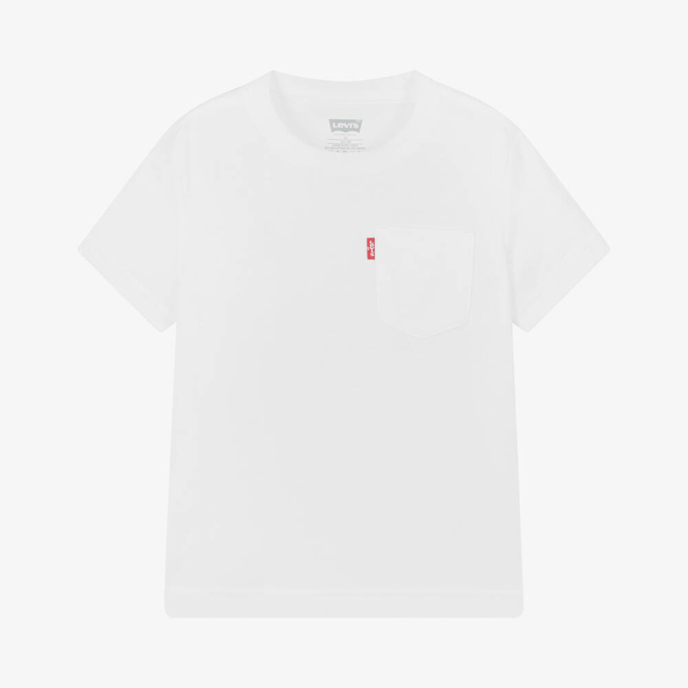 Levi's-Классическая белая футболка для мальчиков | Childrensalon Outlet