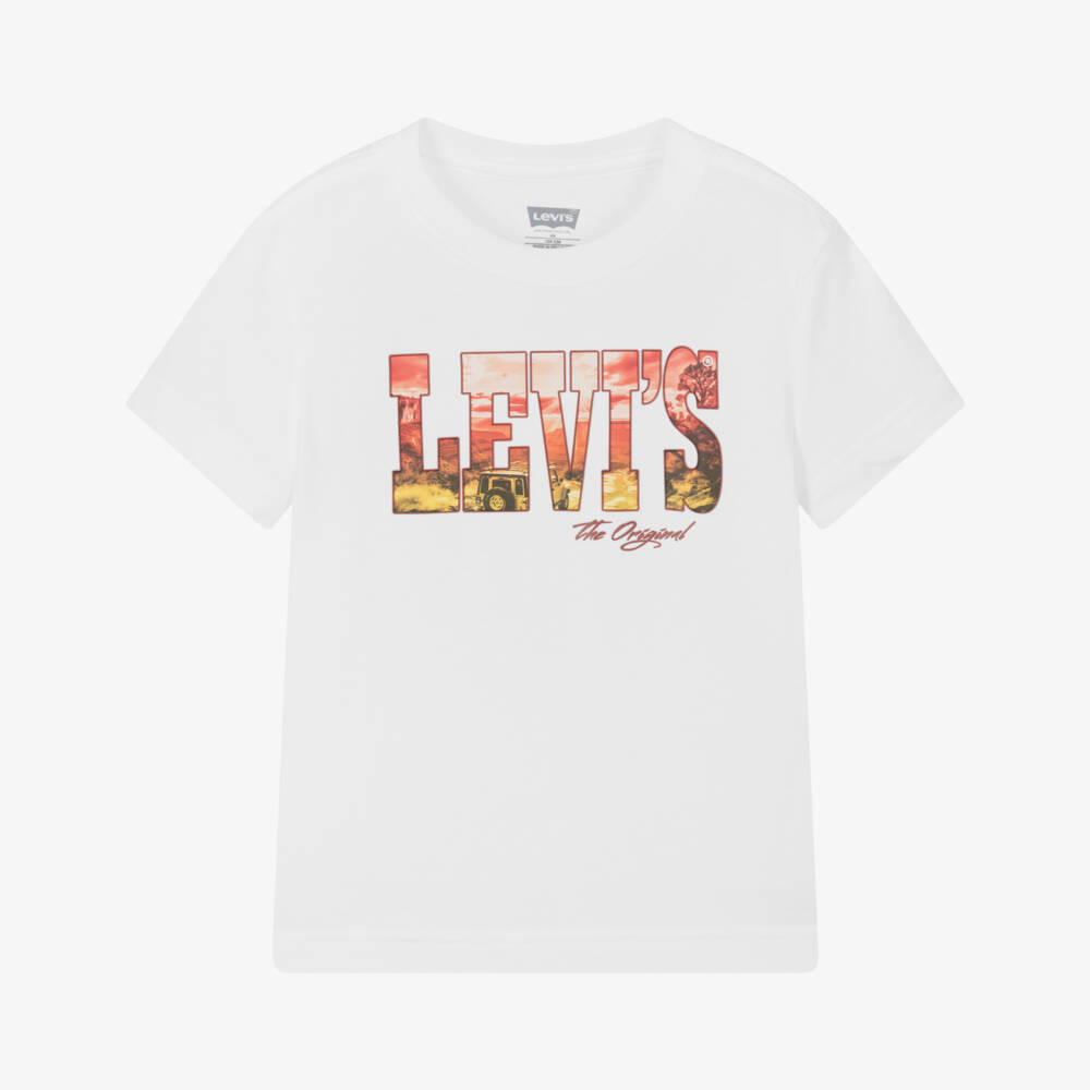 Levi's-Boys Cotton-Sky Graphic Tee | Childrensalon Outlet