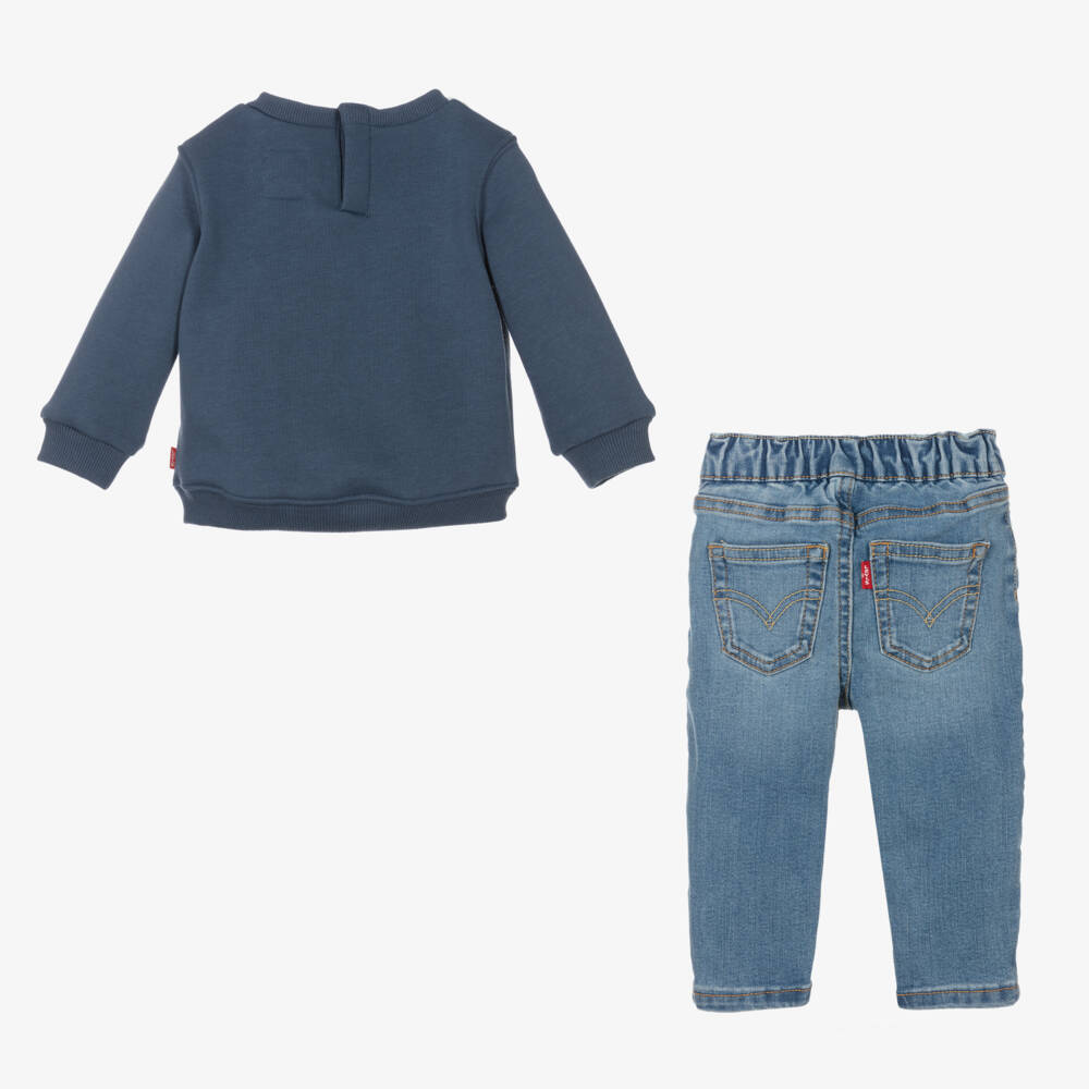 Levi's-Boys Cozy Blue Denim Duo | Childrensalon Outlet