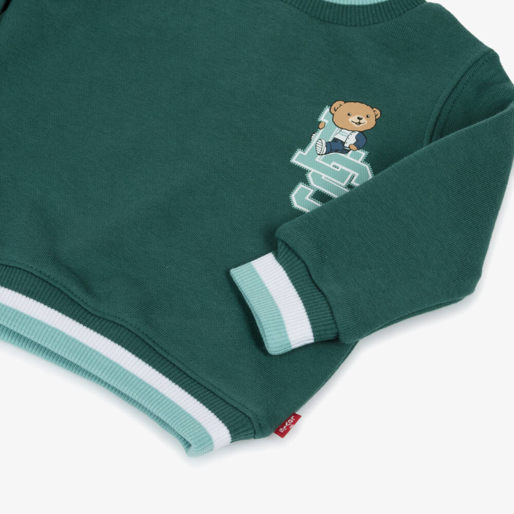Levi's-Boys Cozy Green Jersey Pullover | Childrensalon Outlet