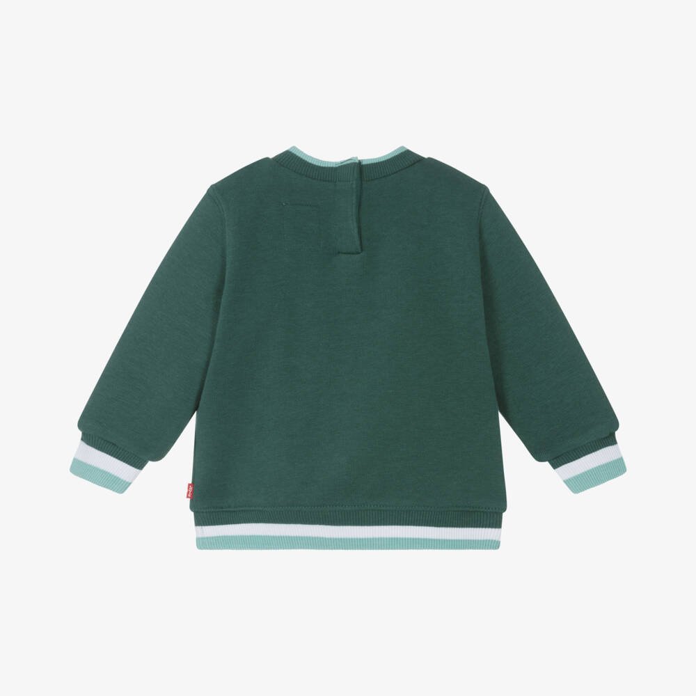 Levi's-Boys Cozy Green Jersey Pullover | Childrensalon Outlet