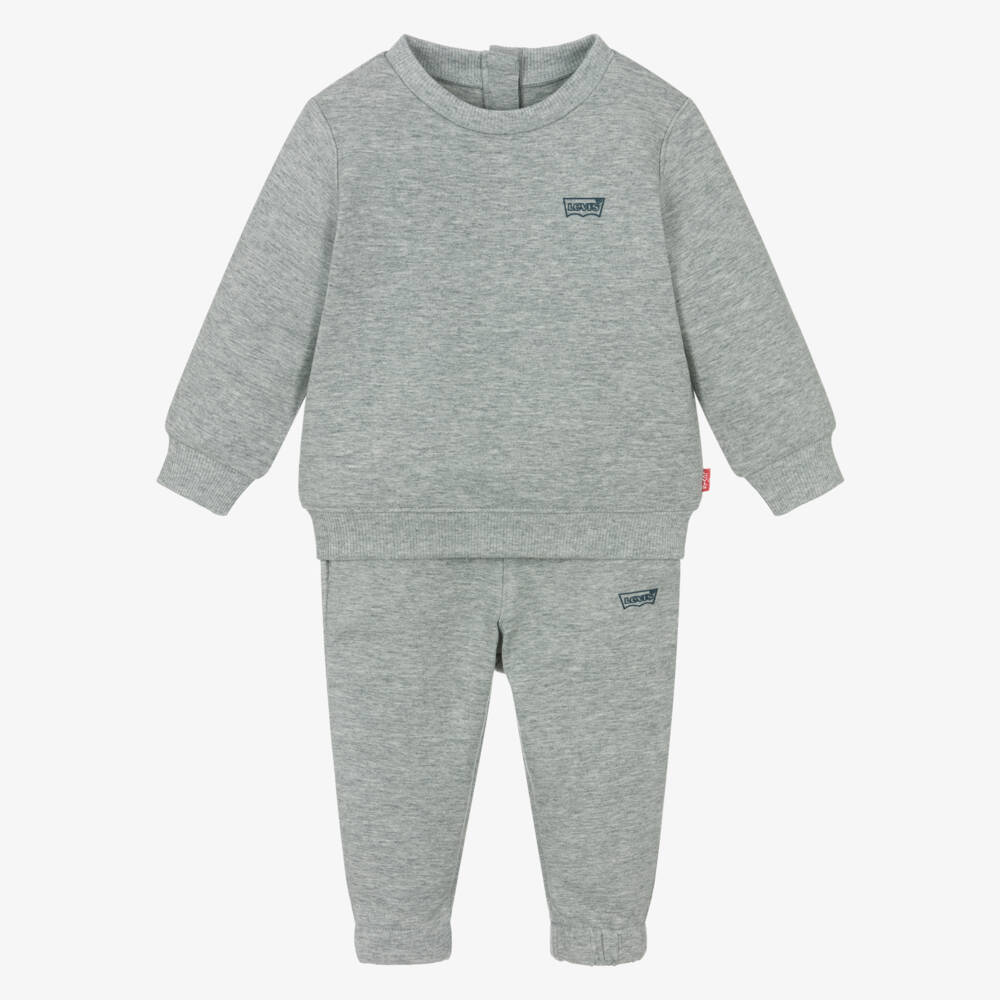 Levi's-Boys Cozy Grey Jersey Set | Childrensalon Outlet