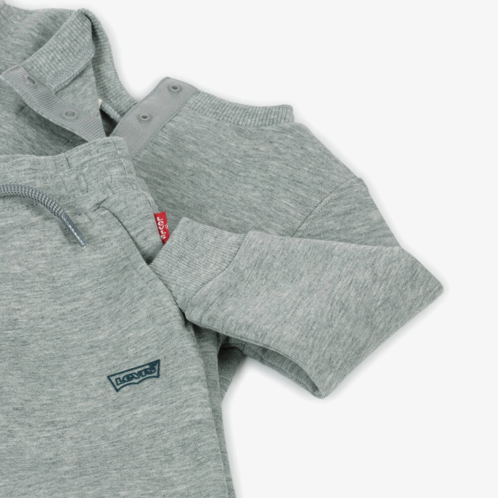 Levi's-Boys Cozy Grey Jersey Set | Childrensalon Outlet