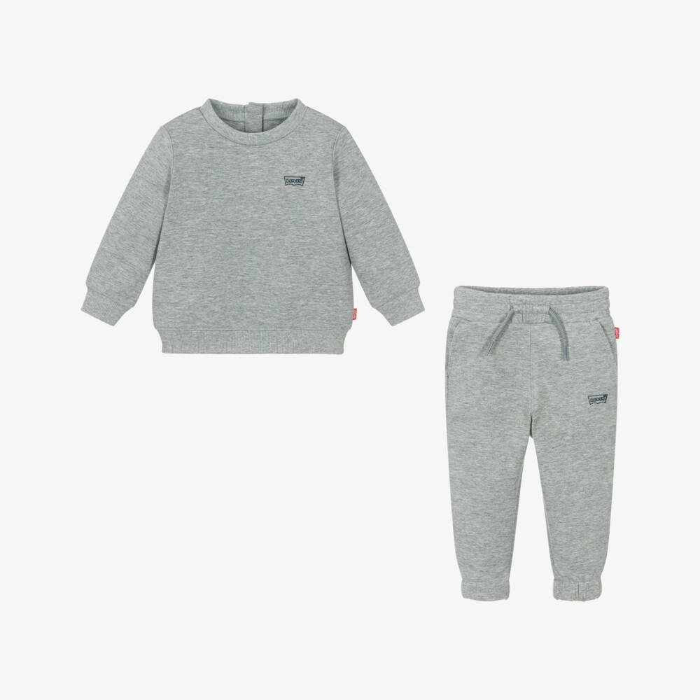 Levi's-Boys Cozy Grey Jersey Set | Childrensalon Outlet