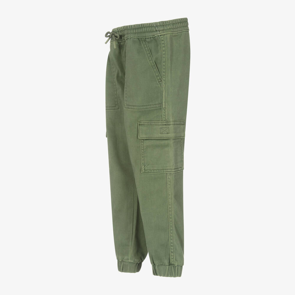 Levi s Boys Green Cotton Cargo Joggers Childrensalon Outlet