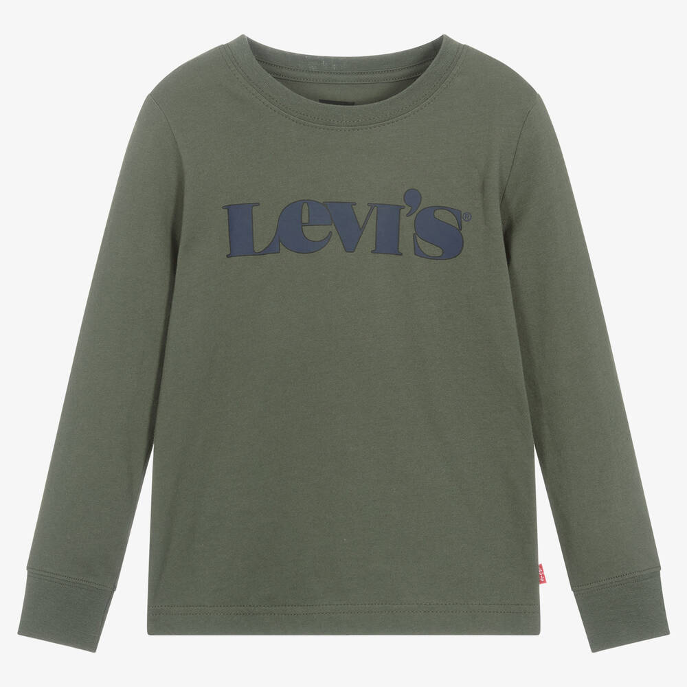 Levi's - Boys Green Cotton Logo Top | Childrensalon