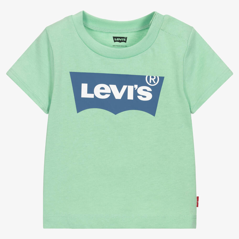 Levi's - Boys Green Logo T-shirt | Childrensalon