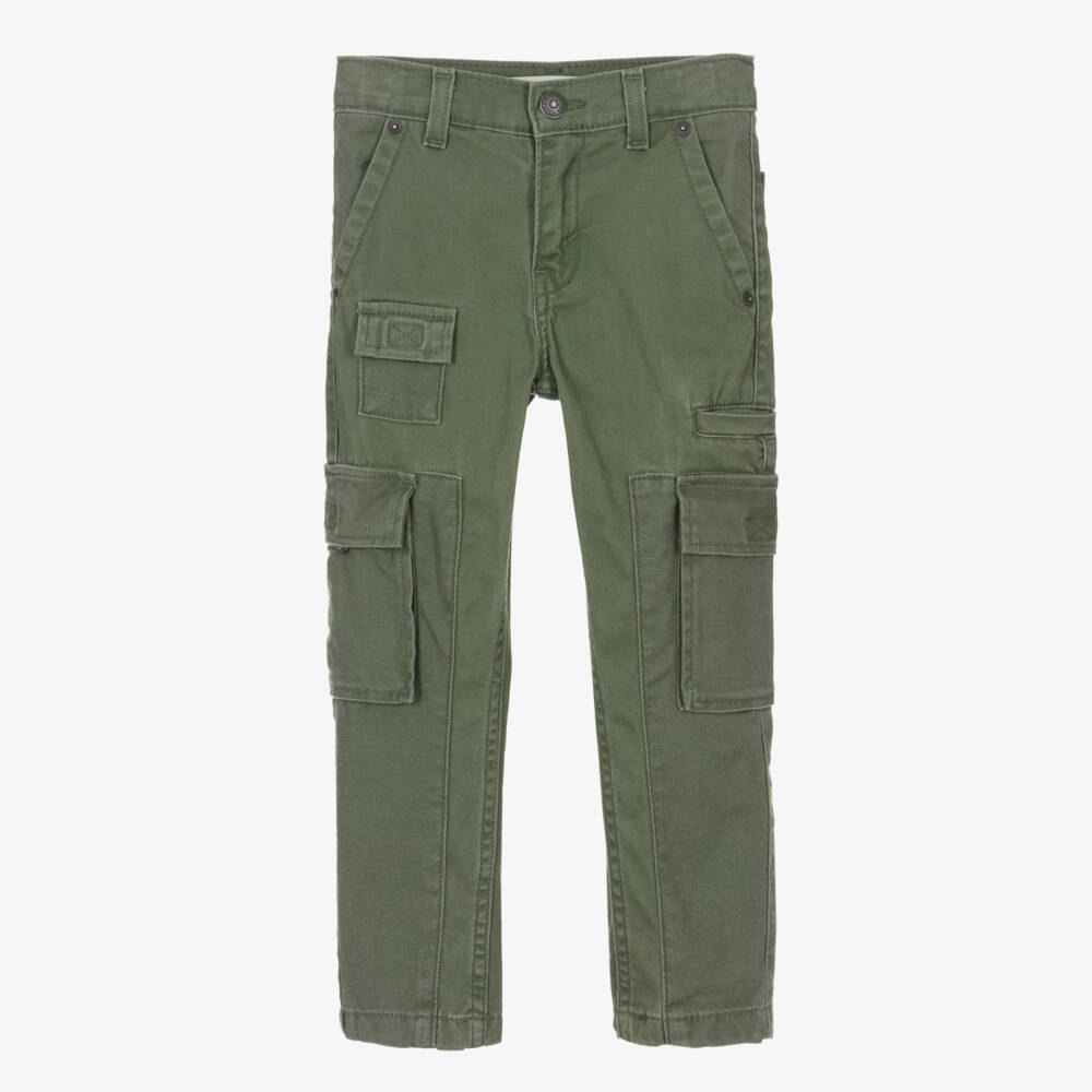 Levi's-Boys Green Utility Trousers | Childrensalon Outlet