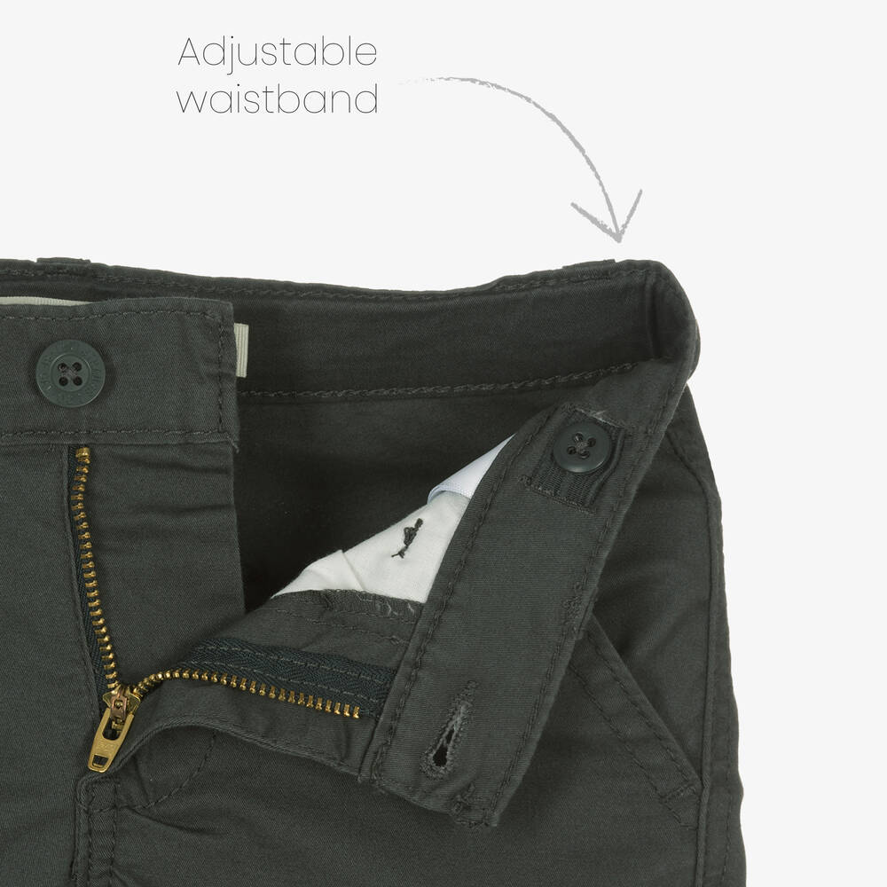 Levi's-Boys Grey Cotton Cargo Shorts | Childrensalon Outlet