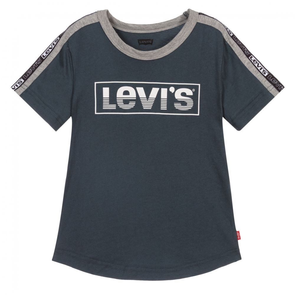 Levi's - Boys Grey Cotton T-Shirt | Childrensalon