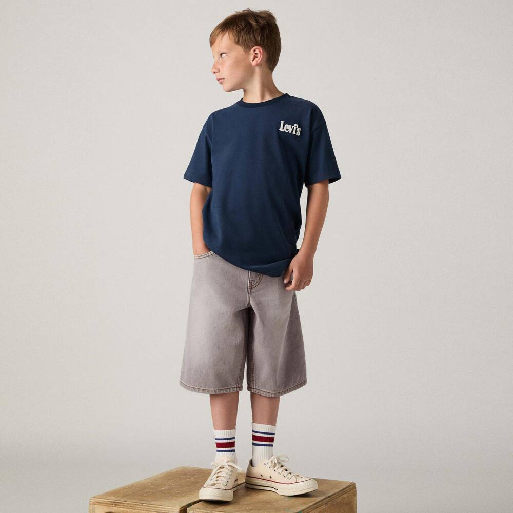 Levi's-Boys Grey Denim Skate Shorts | Childrensalon Outlet