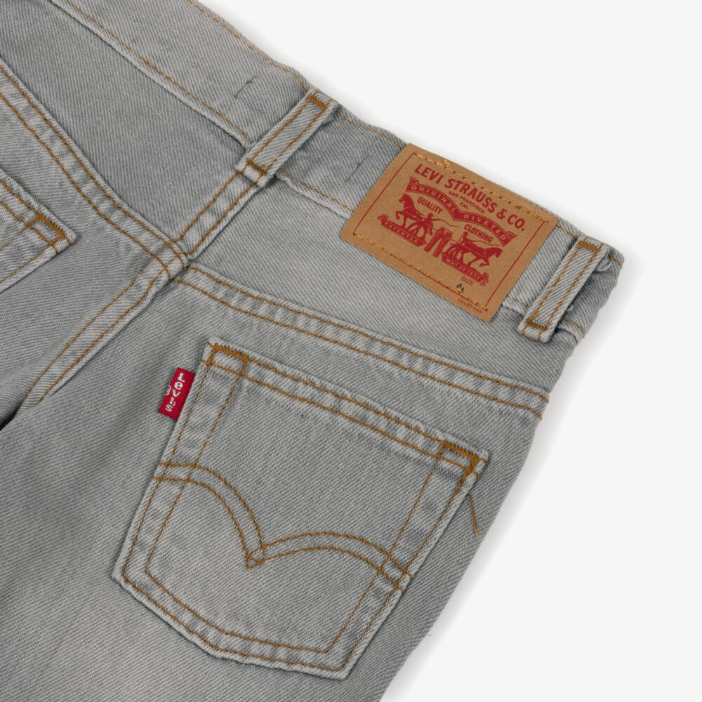Levi's-Boys Grey Denim Skate Shorts | Childrensalon Outlet