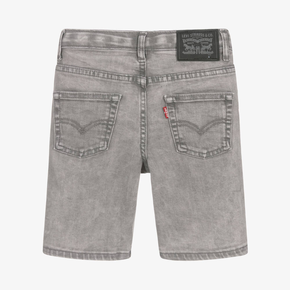 Levi s Boys Grey Denim Slim Shorts