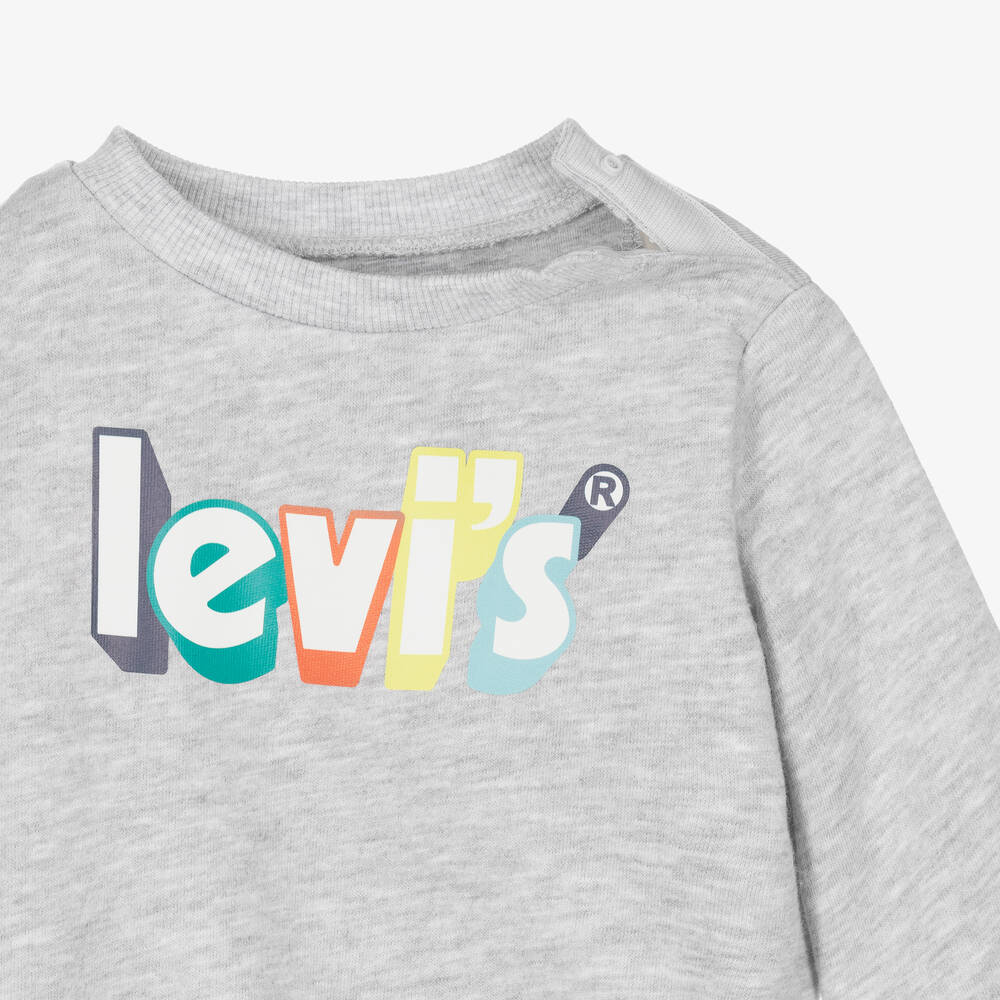 Levi s Boys Grey Logo Sweatshirt