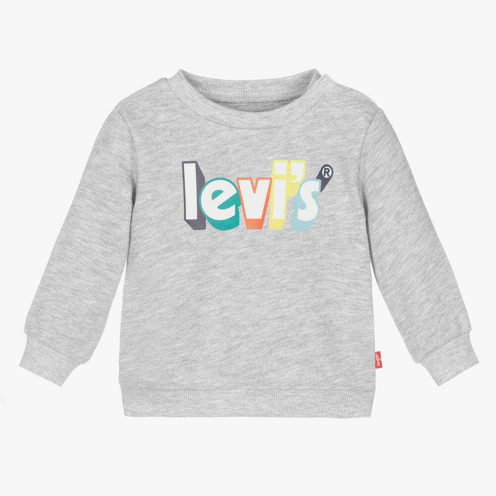 Levi's - Boys Grey Logo Sweatshirt | Childrensalon