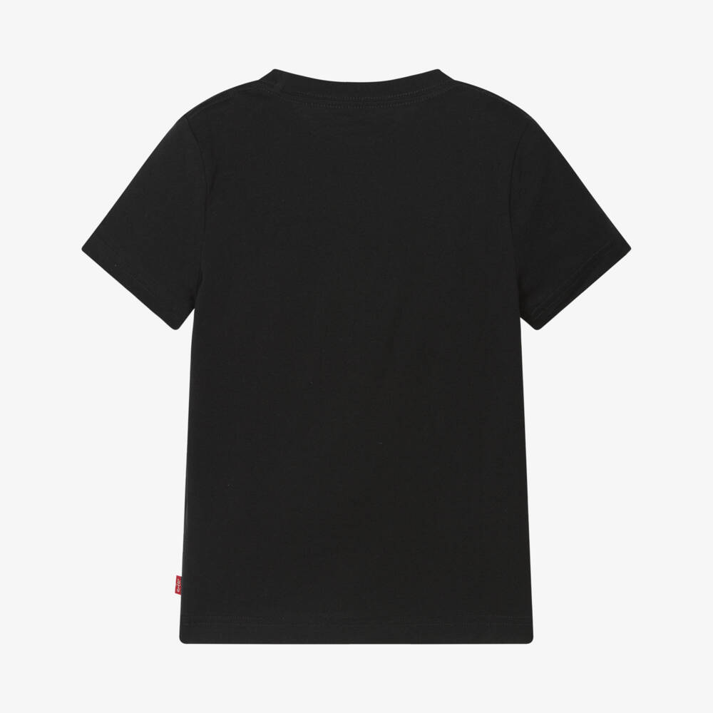 Levi's-Boys Jet Black Batwing Tee | Childrensalon Outlet