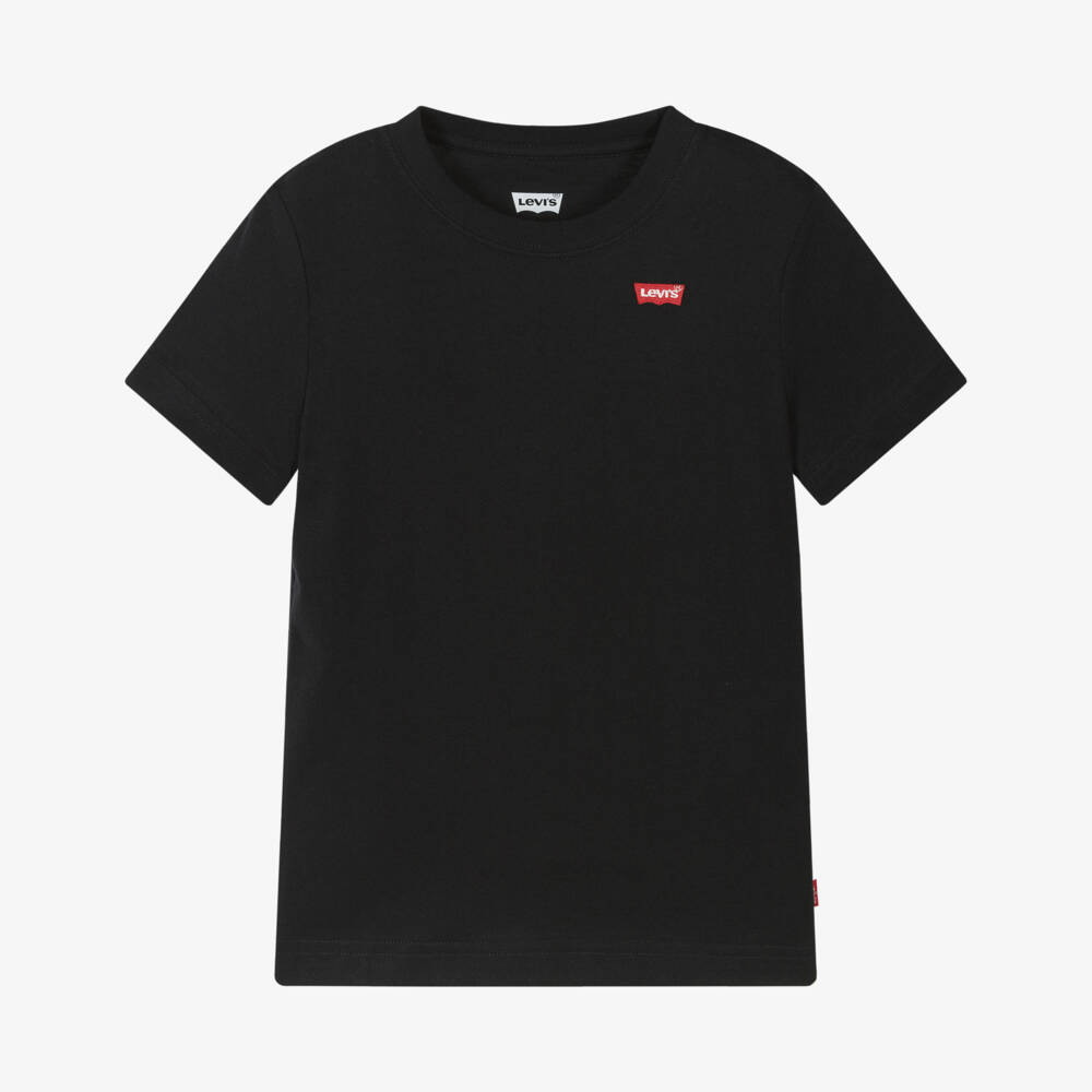 Levi's-Boys Jet Black Batwing Tee | Childrensalon Outlet