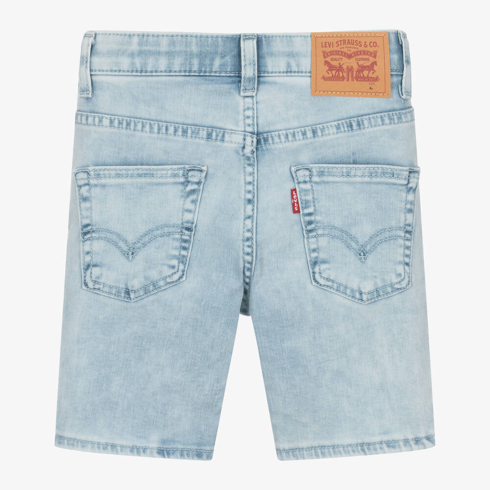 Levi s Boys Light Blue Slim Fit Denim Shorts