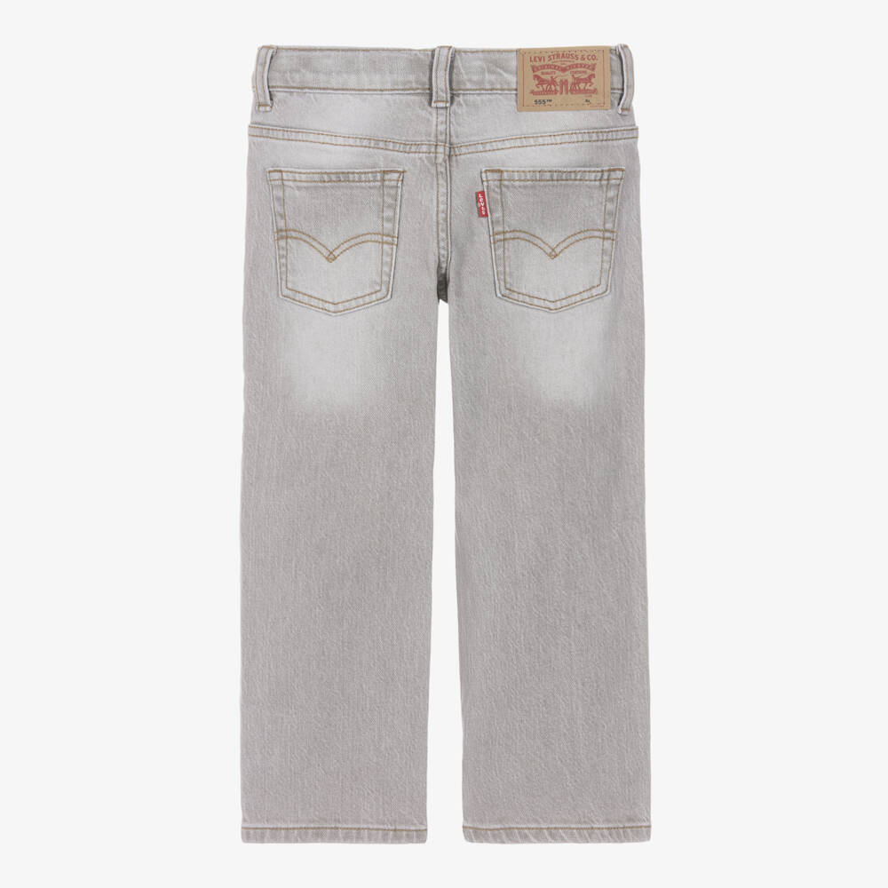 Levi's-Boys Light Grey 555 Denim Jeans | Childrensalon Outlet