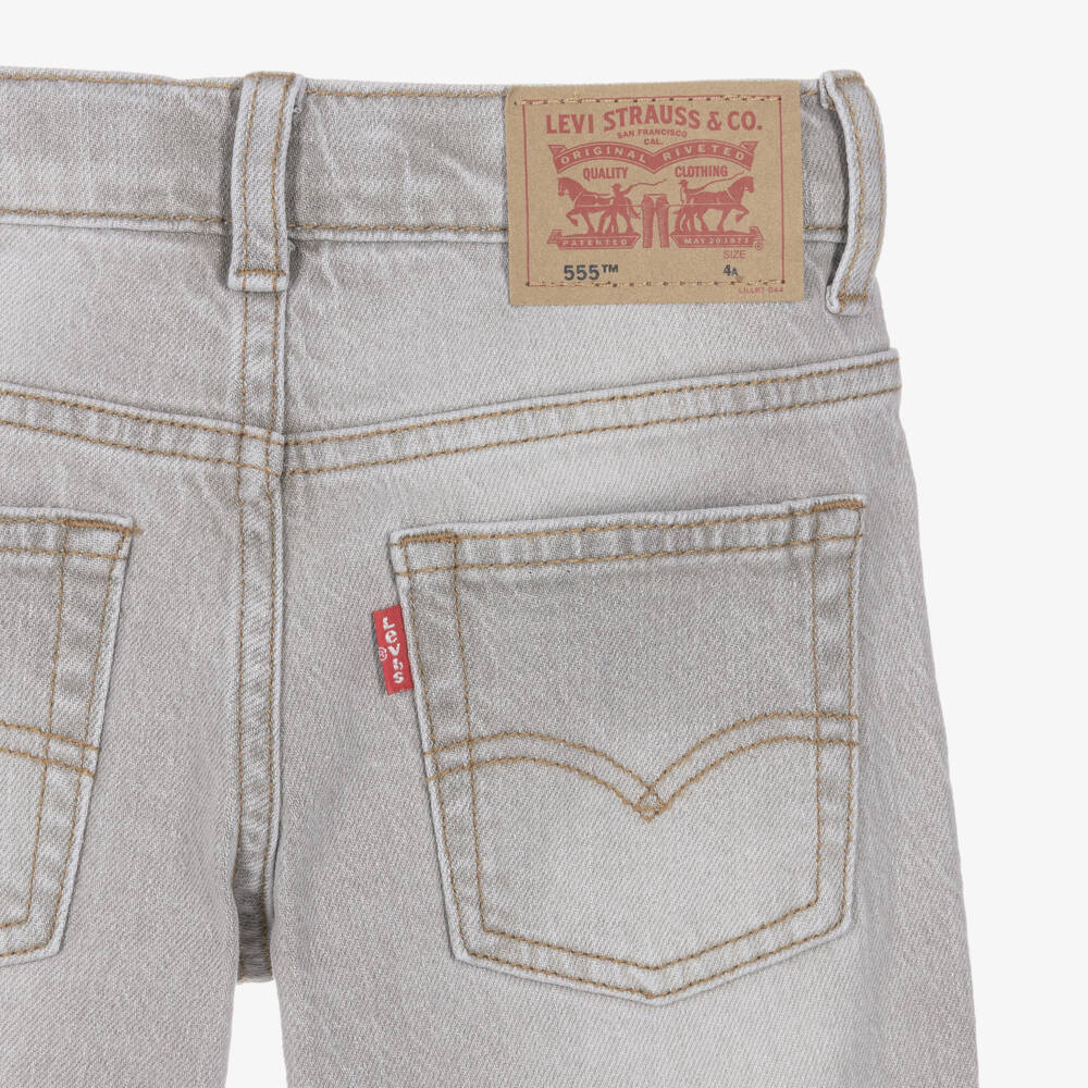 Levi's-Boys Light Grey 555 Denim Jeans | Childrensalon Outlet