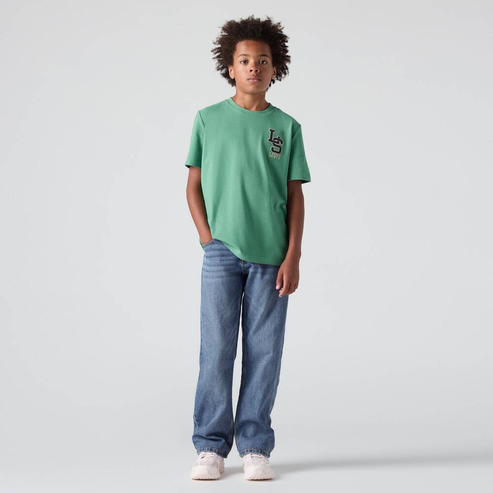 Levi's-Boys Mid-Blue 555 Relaxed Straight Jeans | Childrensalon Outlet